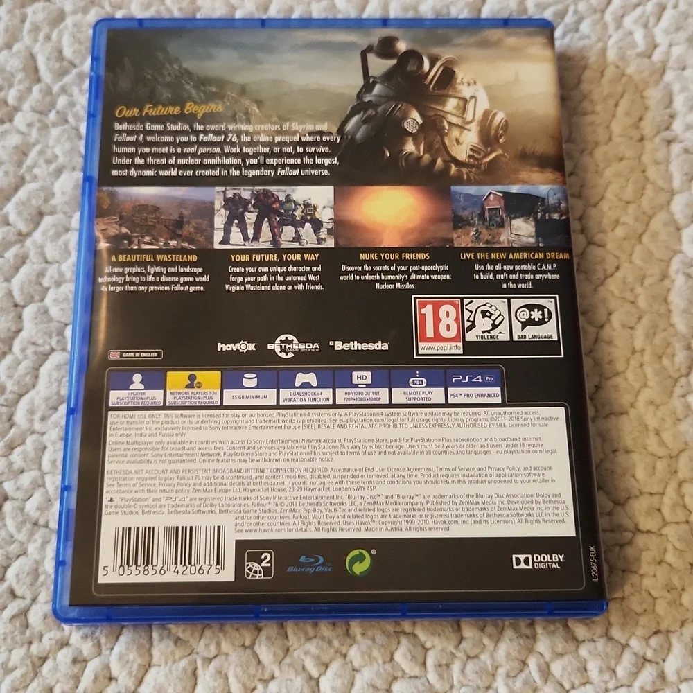 Playstation 4 Fallout 76 Game